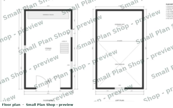 Floor and loft plan preview